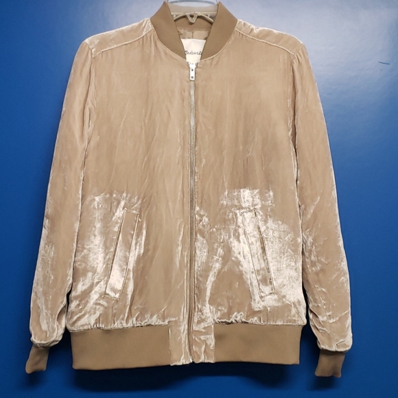 Madewell Velvet Bomber Jacket - Picture 3 of 7